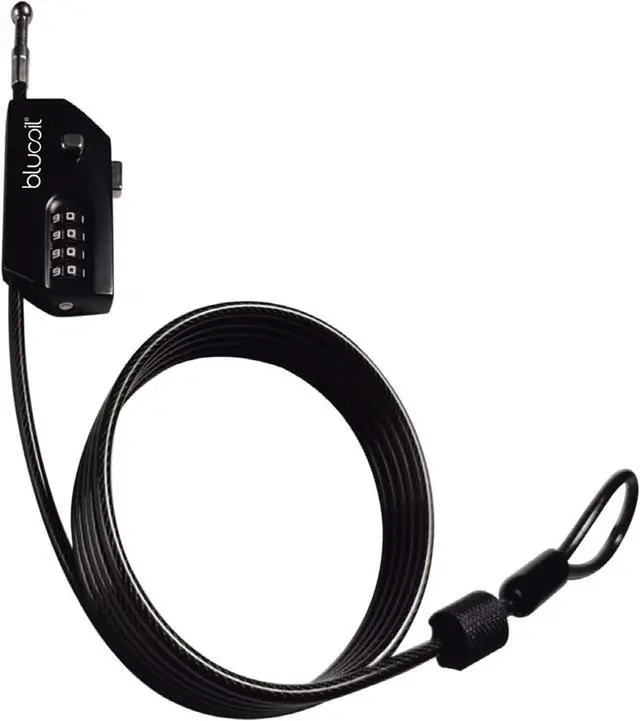 Main image of Blucoil 6.5-FT Multi-Functional Combination Cable Lock with Key Pin