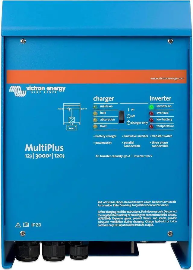 Main image of Victron Energy MultiPlus 3000VA 12V Pure Sine Wave Inverter & 120A Charger