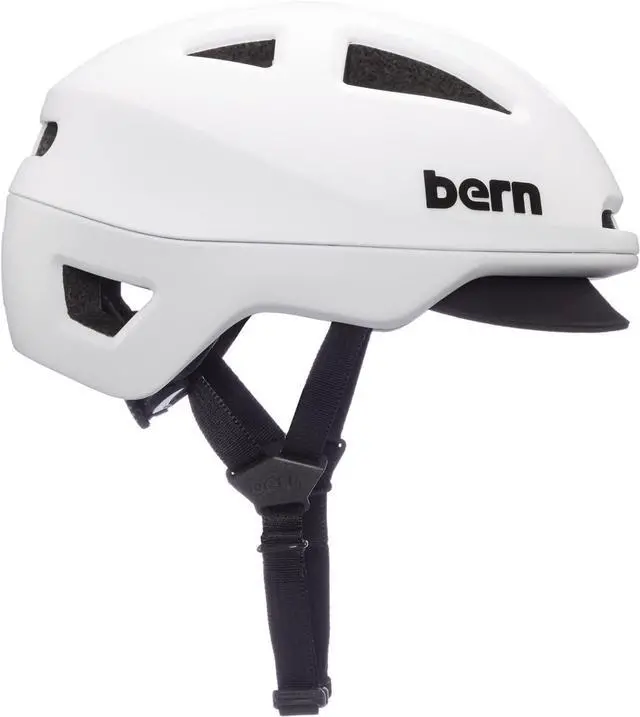Alt view image 2 of 2 - BERN Major Compass Dial-Adjusted Adult Bicycle Helmet, MIPS Matte White, Medium