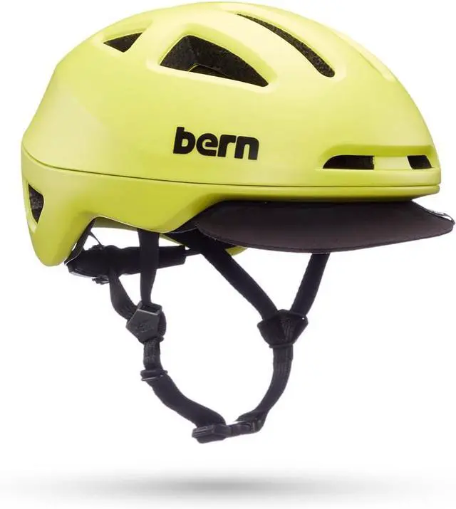 Main image of BERN Major Adult Lightweight Bicycle Helmet, Large Size - MIPS Matte Lime