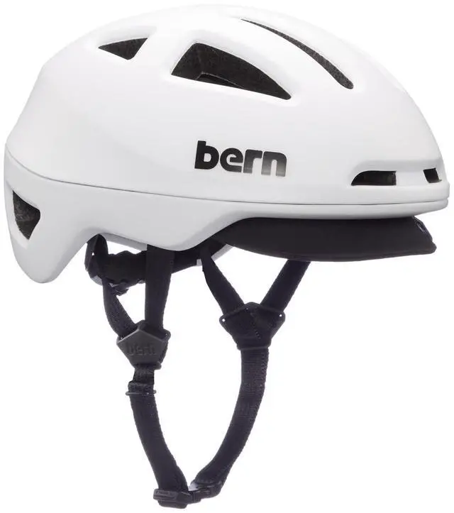 Main image of BERN Major Compass Dial-Adjusted Adult Bicycle Helmet, MIPS Matte White, Medium