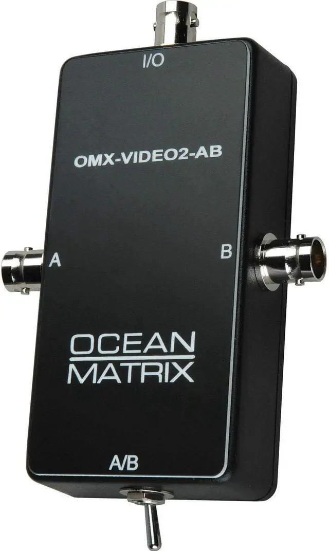 Main image of Ocean Matrix OMX-VIDEO2-AB Composite Video BNC Input Expander Switch - Black