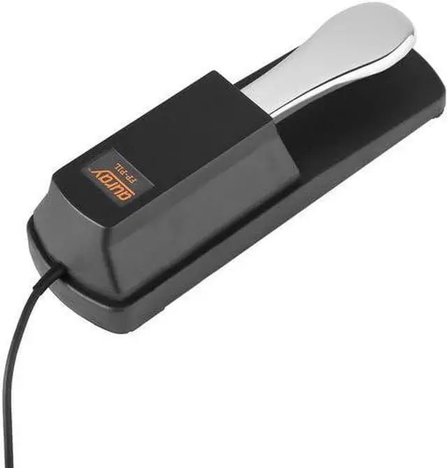 Main image of Auray FP-P1L Universal Sustain Pedal for Keyboards and Digital Pianos, Chrome