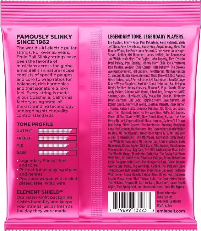 Alt view image 2 of 2 - Ernie Ball Super Slinky Nickel Wound Electric Guitar Strings, 3 Pack, 9-42 Gauge