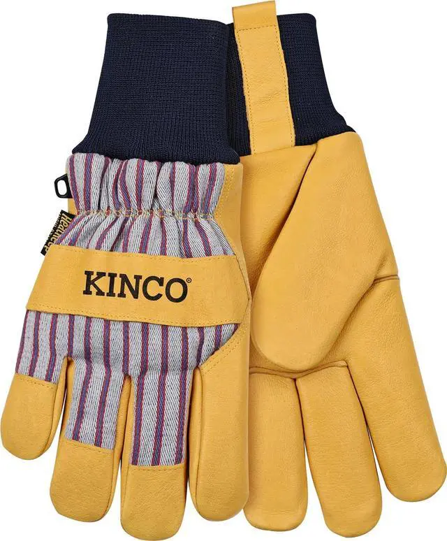 Alt view image 2 of 2 - Kinco, 1927KW-L, Premium Leather Work and Ski Gloves, Heatkeep Insulation, Large