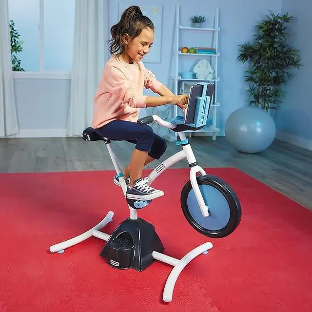Alt view image 2 of 2 - Little Tikes Pelican Explore & Fit Kids Bike w/ Bluetooth Speaker Ages 3-7, Blue
