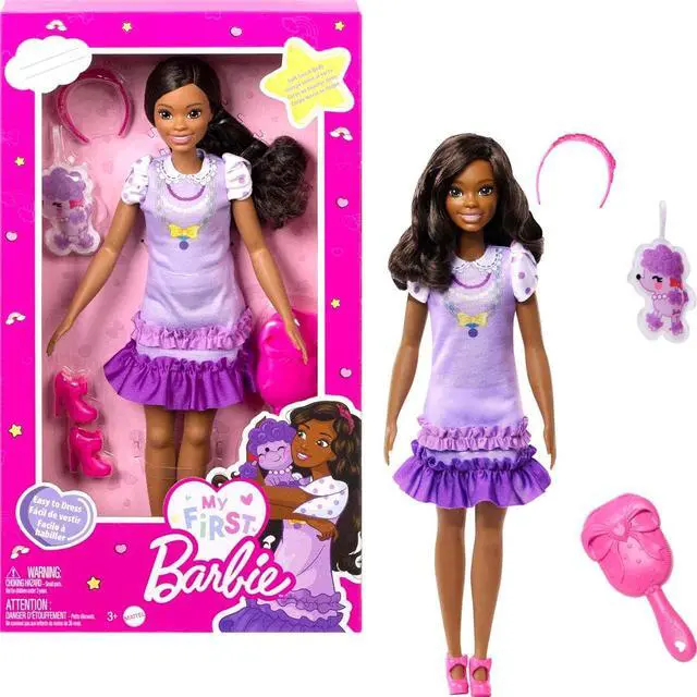 Main image of Barbie: My First Preschool Doll with 13.5-inch Soft Posable Body - Multicolor