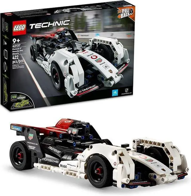 Main image of LEGO Technic Formula E Porsche 99X Electric Car 42137 PullBack Race Toy, 422 Pcs