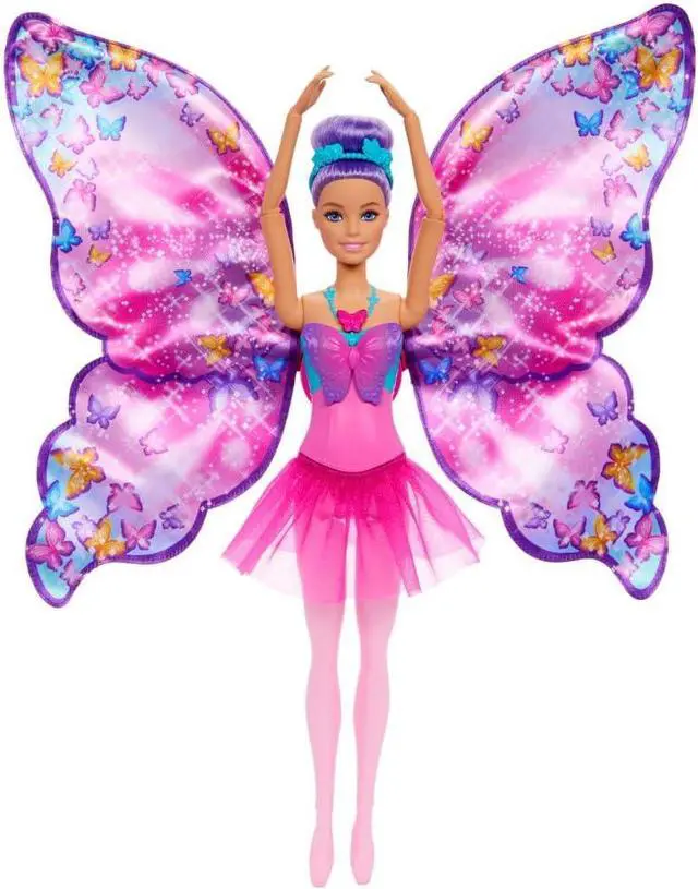 Alt view image 2 of 2 - Barbie HXJ10 Dance & Flutter Doll w/ Opening Wings for 3+ Year kids, Multicolor