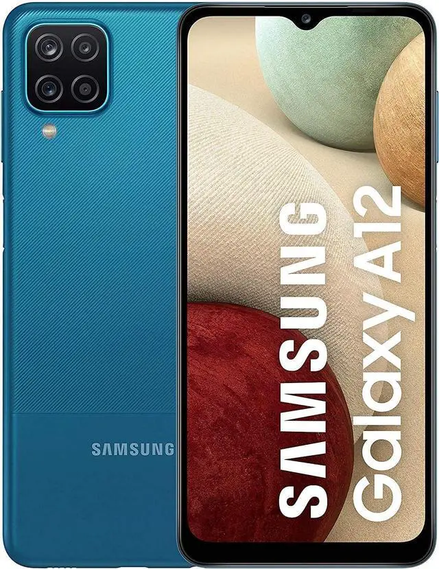 Main image of Samsung Galaxy A12 4G 2020 32GB+3GB 6.5" Single SIM AT&T Locked Smartphone, Blue