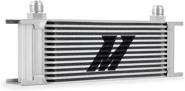 Main image of Mishimoto MMOC-13SL 13-Row Oil Cooler, Universal Engine Cooling - Silver