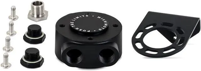 Main image of MMOC-RFH-M22BK Mishimoto Remote Oil Filter Mount, M22 X 1.5 Filter Thread, Black