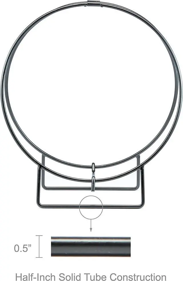 Alt view image 2 of 2 - UniFlame W-1890 Iron Log Hoop with 1/2" Solid Stock Tool, Finished Black