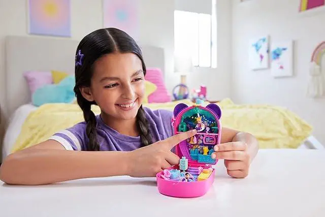 Alt view image 2 of 2 - Polly Pocket Bubble Tea Panda Playset with 2 Micro Dolls, Pet Panda - Multicolor