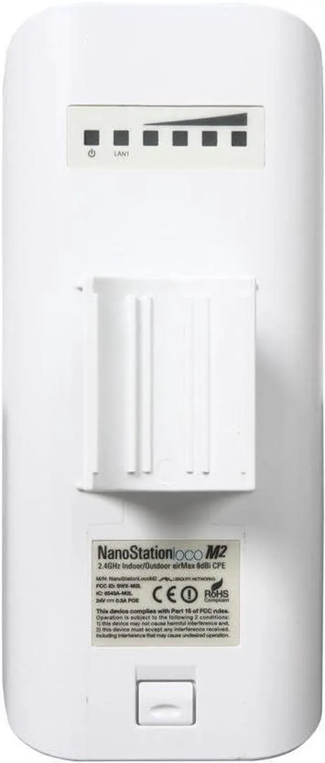 Alt view image 2 of 2 - Ubiquiti LOCOM2 NanoStation loco M2 - Wireless Access Point - AirMax - 24 Volts