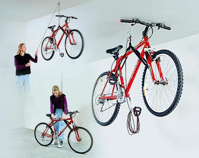 Alt view image 2 of 2 - HARKEN Hoister - Bikes & Overhead Garage Storage Hoist System (45lb Capacity, 16