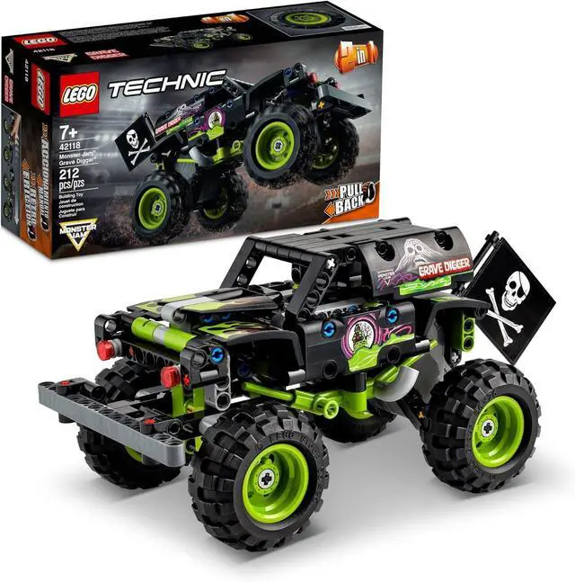 Main image of LEGO Technic Monster Jam Grave Digger Building Toy Set for Kid - 212 Pieces