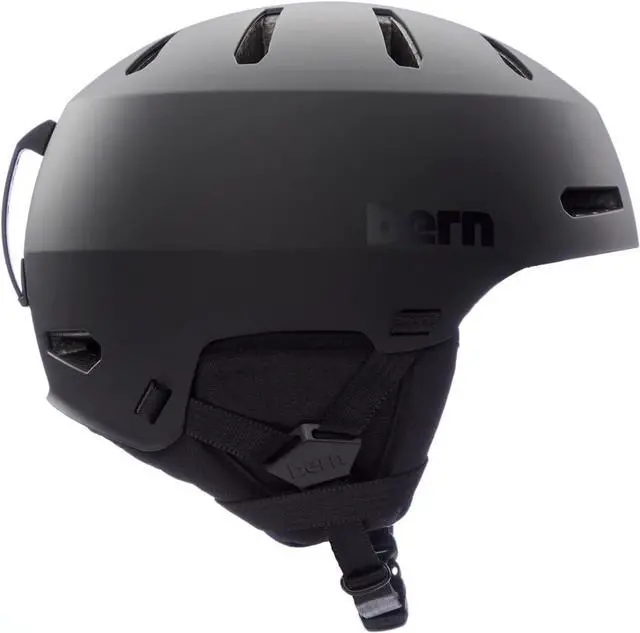 Alt view image 2 of 2 - Bern Macon 2.0 Adult Snowsports Ski Helmet for Men & Women, Matte Black, Medium