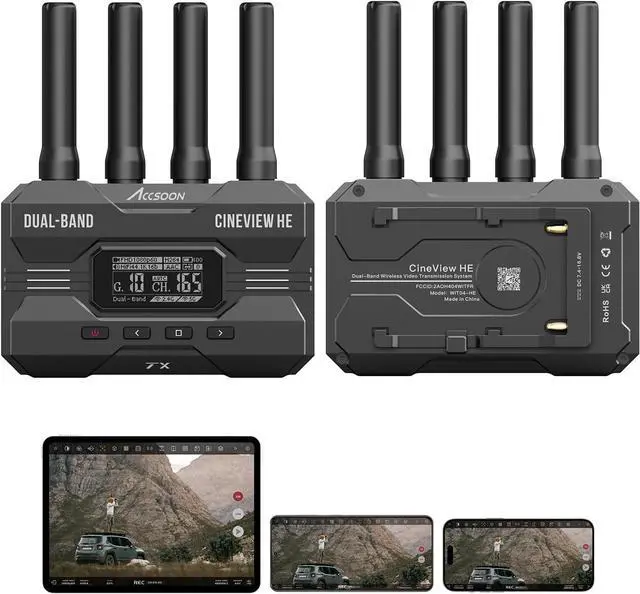 Main image of Accsoon WIT04-HE Dual-Band HDMI Wireless Video Transmitter/Receiver, CineView HE