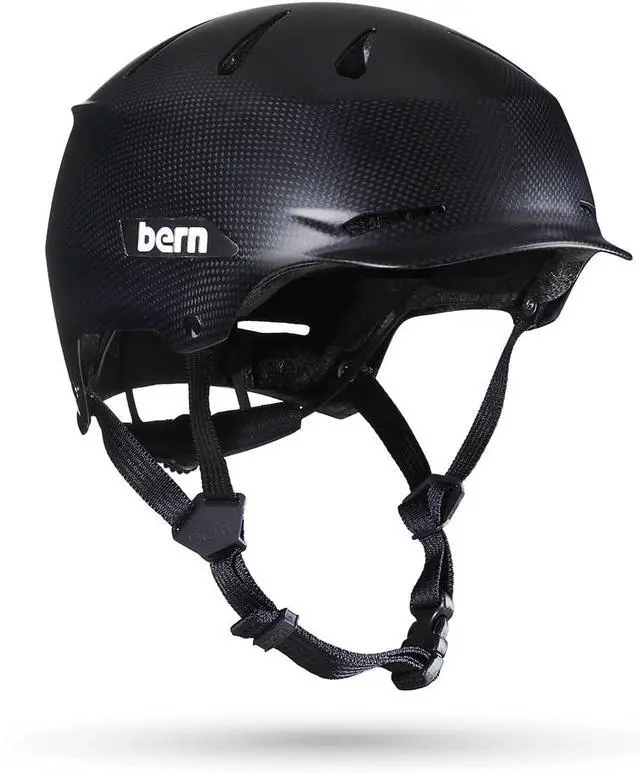 Main image of Bern Hendrix Adult Bicycle Helmet for Men/Women, Carbon Semi-Gloss Black - Large