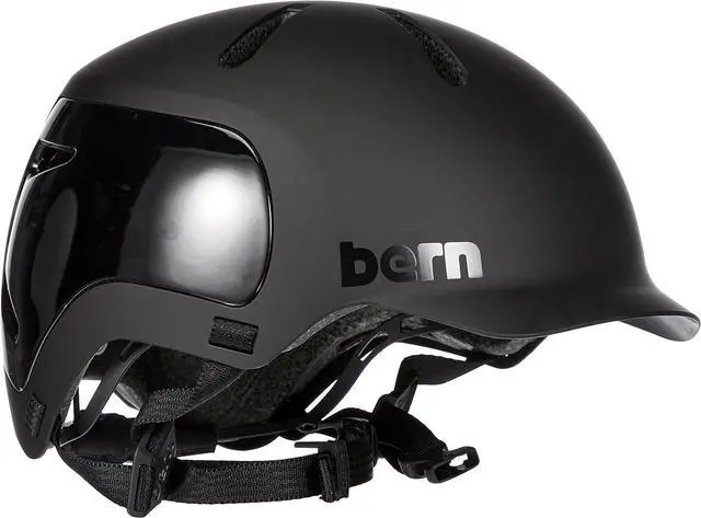 Main image of BERN Watts 2.0 Cycling Helmet with Compass Fit System, Matte Black - Size Small
