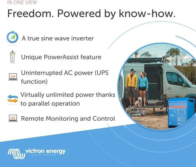 Alt view image 2 of 2 - Victron Energy MultiPlus Powerful Pure Sine Wave Inverter Charger - 3600 Watts