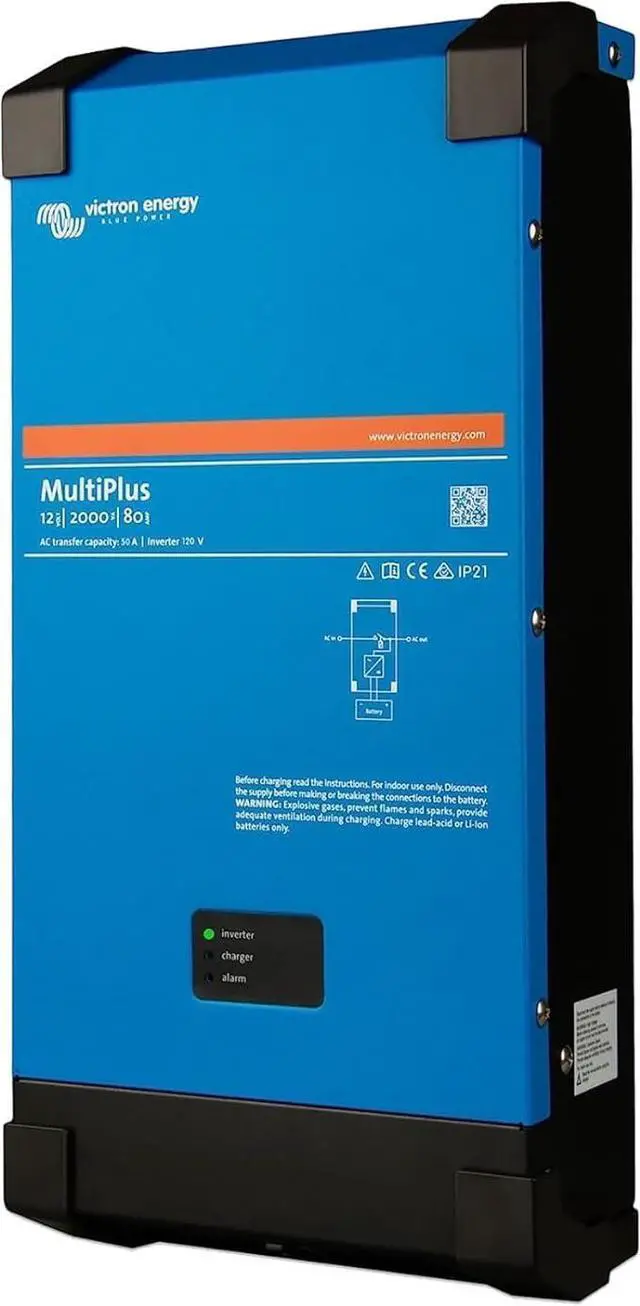 Main image of Victron Energy MultiPlus Pure Sine Wave Inverter Charger for Vehicles, 12 Volts