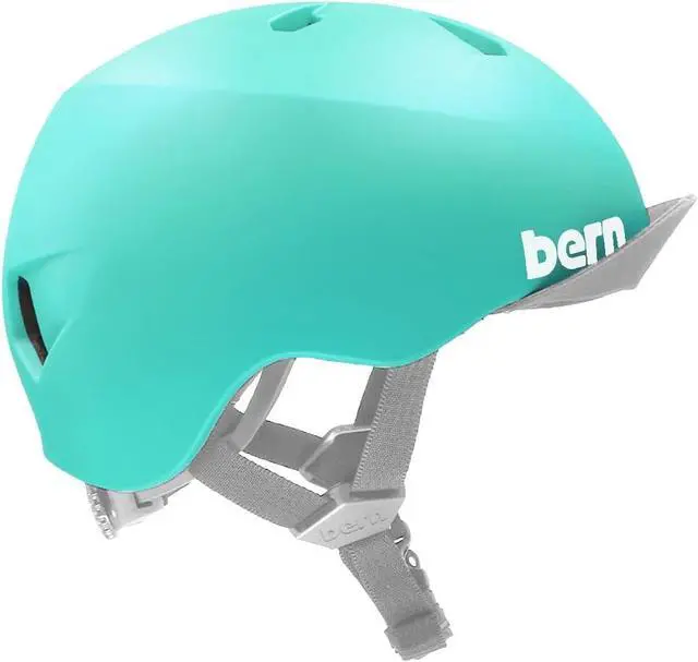 Alt view image 2 of 2 - BERN Nina Lightweight Bike Helmet for Kids, Satin Turquoise, X-Small-Small