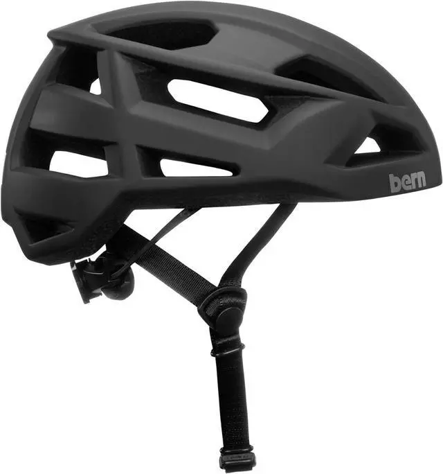 Alt view image 2 of 2 - BERN FL-1 Libre Lightweight Cycling Helmet for Adult, Matte Black - Size Medium
