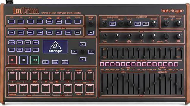Main image of Behringer Lmdrum Dual-Mode Filter 64-Step Sequencer Hybrid Sampling Drum Machine