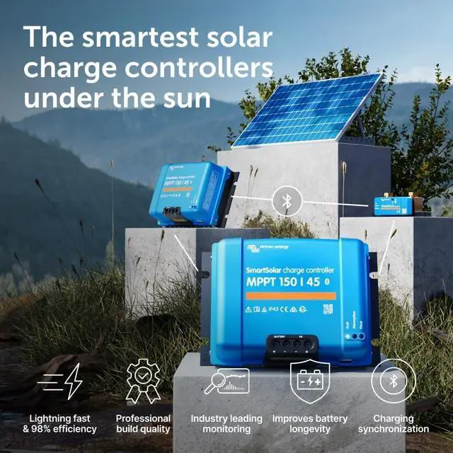 Main image of Victron Energy SmartSolar MPPT Bluetooth Solar Charge Controller - 150 Volts