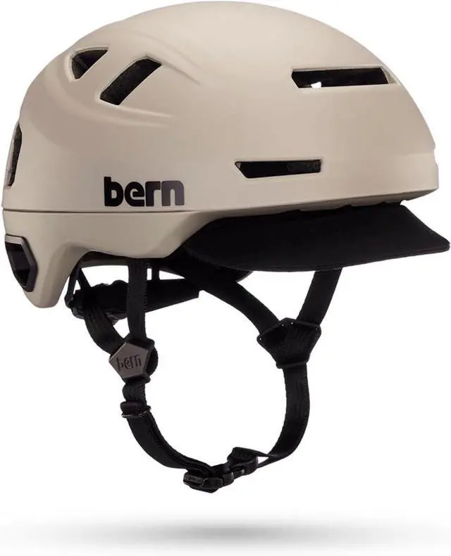 Main image of Bern Hudson Commuter Bike Helmet w/ Ventilation System - MIPS Matte Sand, Small