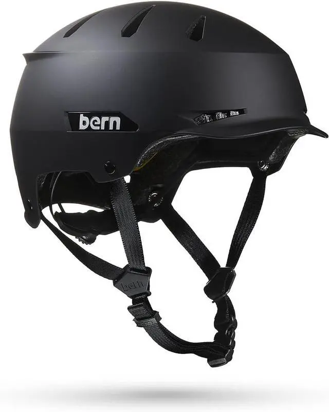 Main image of Bern Hendrix Cycling Helmet for Adults, MIPS Metallic Rose Gold Hatstyle, Medium