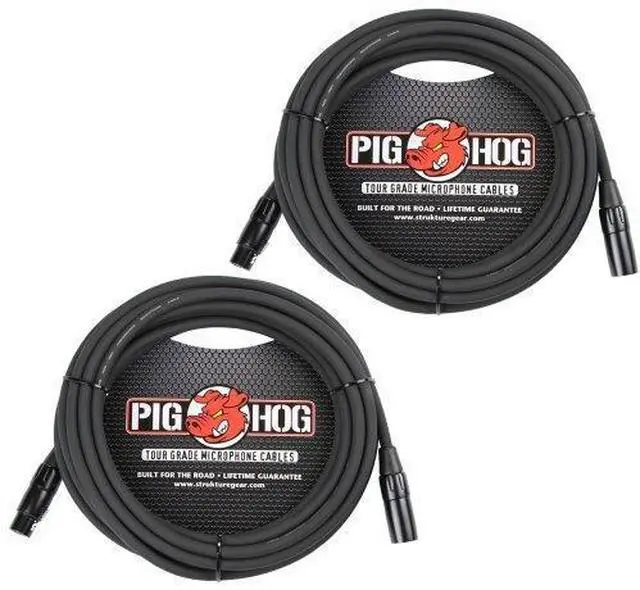 Alt view image 10 of 10 - Pig Hog PHM25 High-Performance 8mm Microphone XLR Cable (25 Feet)