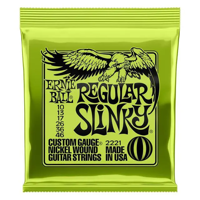 Alt view image 13 of 13 - Ernie Ball 2221 Nickel Slinky Lime Guitar Strings - Buy 10, Get 2 Free