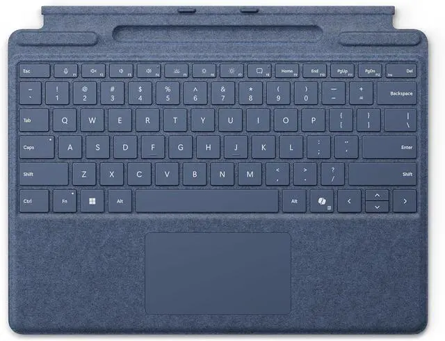 Alt view image 7 of 8 - Microsoft Surface Pro Keyboard for Pro (11th Edition), Pro 9, and Pro 8 with Pen Storage Sapphire