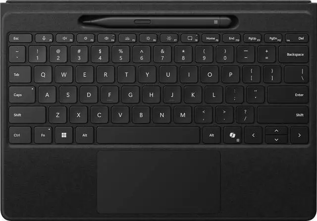 Alt view image 10 of 11 - Microsoft Surface Slim Pen (2nd Edition) and Pro Flex Keyboard for Pro (11th Edition), Pro 9, Pro 8 Black