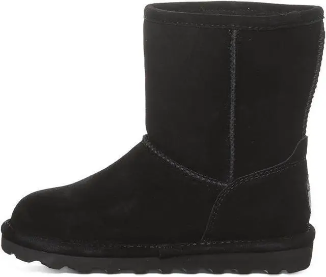 Alt view image 2 of 2 - BEARPAW Elle Youths Ankle Slip On Boot for Indoor & Outdoor, Black, Youth Size 3