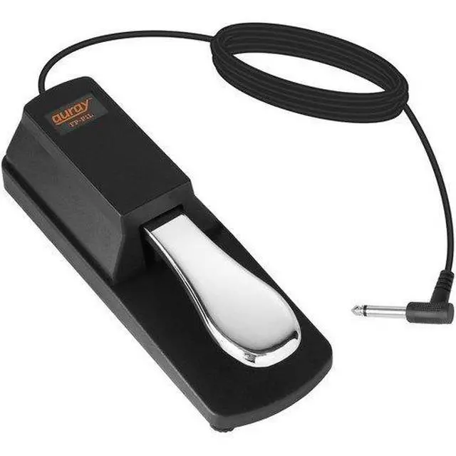 Alt view image 3 of 4 - Auray FP-P1L Universal Piano-Style Sustain Pedal