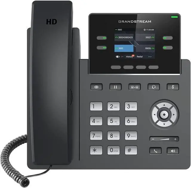 Alt view image 5 of 5 - grandstream grp2612w carrier-grade ip phone wifi - poe (power supply not included)
