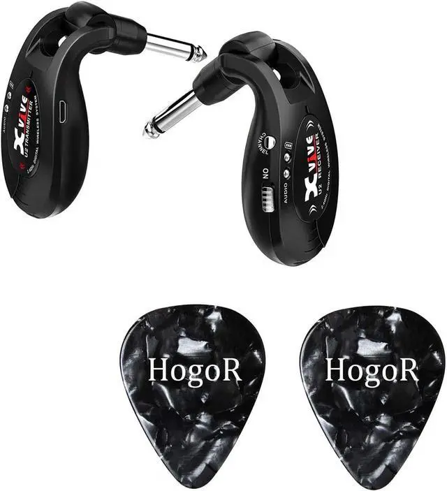 Alt view image 2 of 3 - xvive u2 rechargeable 2.4ghz wireless guitar system  digital guitar transmitter receiver bundled with instructions manual