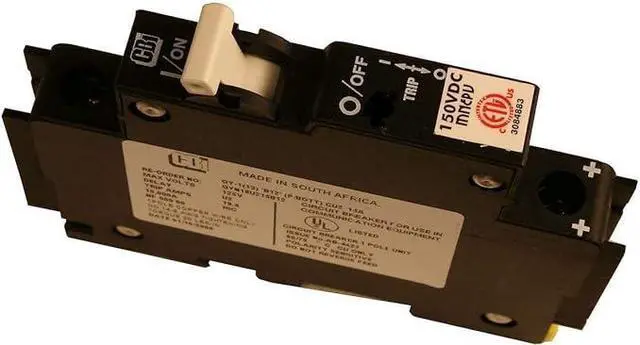Main image of MidNite Solar MNEPV20 20A DC Circuit Breaker, 150 Volts for Solar PV Systems