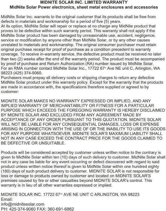 Alt view image 2 of 2 - MidNite Solar MNEPV20 20A DC Circuit Breaker, 150 Volts for Solar PV Systems