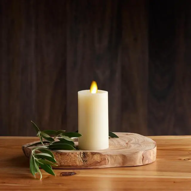 Alt view image 2 of 2 - Luminara Flameless Cordless Indoor LED Candle for Home Decor, 2" x 4.5 - Ivory