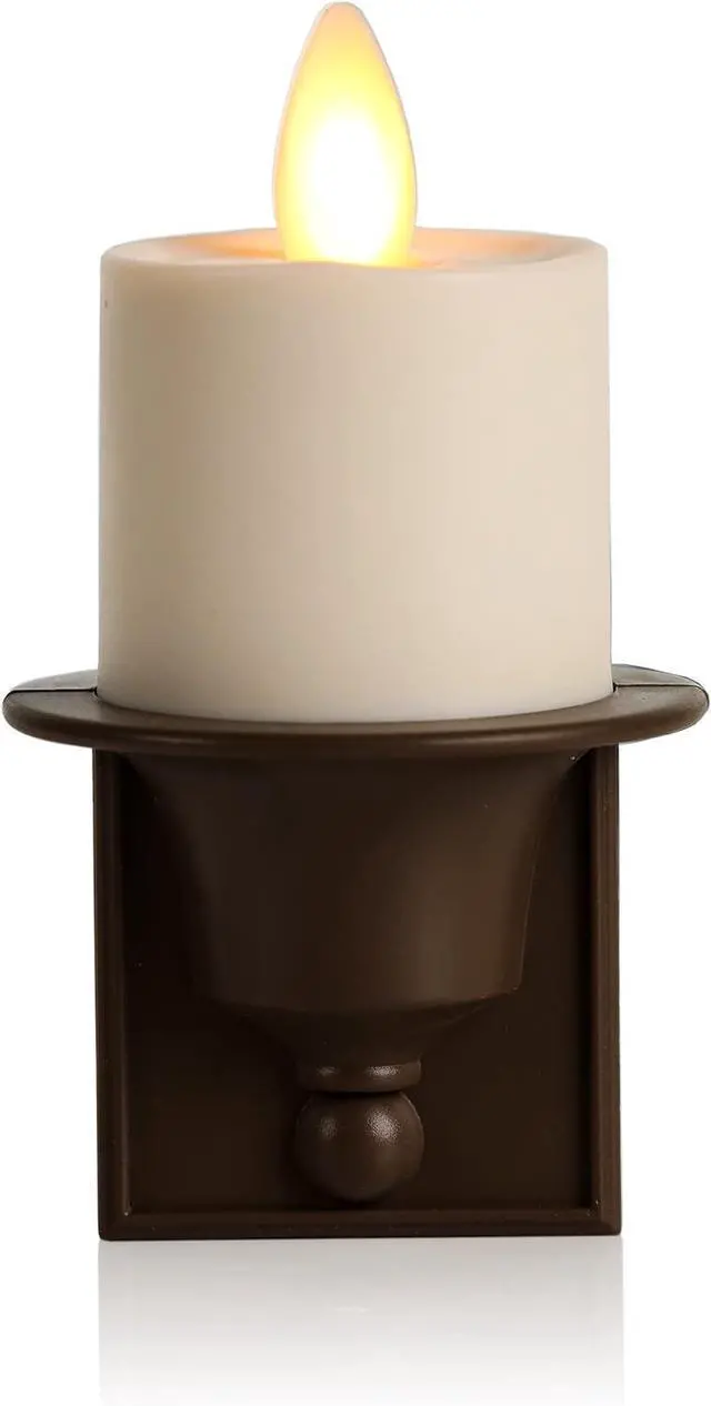 Main image of Luminara Nightlight Flameless Candle with Auto On/Off Switch, 1 watts - Bronze-