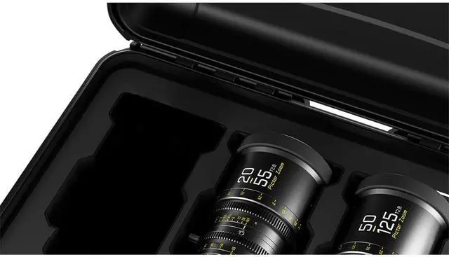 Alt view image 9 of 9 - DZOFILM Pictor 20-55mm and 50-125mm T2.8 Super35 Parfocal Cine Lens Bundle for PL Mount and Canon EF, Black