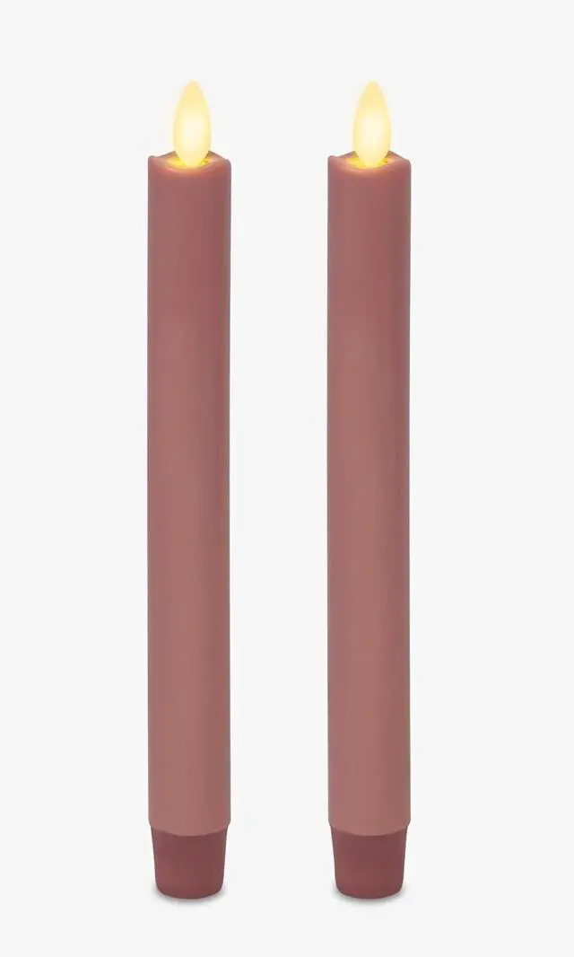 Main image of Luminara Flameless Battery Operated Indoor Taper Candle, Rose Tan