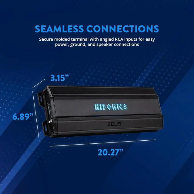 Alt view image 2 of 2 - Hifonics Zeus Delta 3,350 Watt Compact Mono Block Nickel Plated Mobile Car Audio
