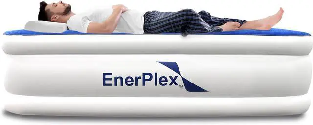 Main image of EnerPlex Self-Inflating Blow Up Portable Air Mattress for Travel/Home, Queen-13"