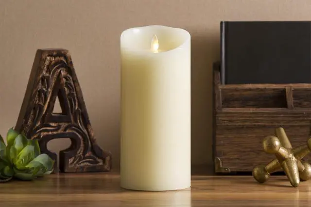 Main image of Luminara Flickering Flameless LED Candle for Indoor Home Decor, 3" x 6.5", Ivory